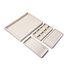 Removable Velvet Jewelry Organizer Display Trays for Earrings Necklaces Rings CON-R030-04D-3