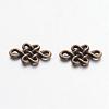 Tibetan Style Chinese Knot Alloy Links connectors TIBE-Q035-077AB-NR-2