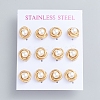 304 Stainless Steel Stud Earrings EJEW-F246-02G-1