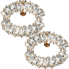 2Pcs Oval Brass Shoe Buckle Clips FIND-GF0006-06-1
