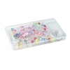 106Pcs 11 Styles Transparent Mixed Colors Acrylic Beads with Strong Stretchy Beading Elastic Thread OACR-FS0001-60-6