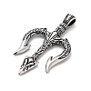 304 Stainless Steel Big Pendants STAS-Z095-05AS-2