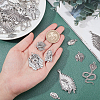 36Pcs 6 Style Tibetan Style Alloy Pendants FIND-AR0001-37-3
