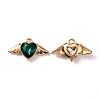 Zinc Alloy Rhinestone Pendants ALRI-TAC0003-24E-2
