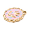 304 Stainless Steel Enamel Pendants STAS-H483-42G-03-2