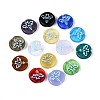 Painted Glass Beads GLAA-T025-39M-1