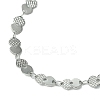 Non-Tarnish Ion Plating(IP) 304 Stainless Steel Boston Link Chain Necklaces for Women NJEW-A021-02P-2