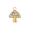 304 Stainless Steel Cubic Zirconia Charms STAS-OY004-03G-1