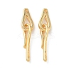 Brass Hook and S-Hook Clasps KK-Z136-41C-G-1