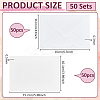 50Pcs Wood Pulp Cotton Blank Greeting Cards DIY-WH0816-027C-2