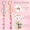 Valentine's Day DIY Beadable Keychain Making Kit DIY-TA0006-66-4