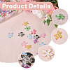120Pcs 12 Colors Resin Flower Cabochons MRMJ-CA0001-55-4