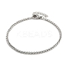 304 Stainless Steel Wheat Chain Bracelets for Unisex BJEW-K282-01A-P-4