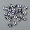 Alloy Montana Rhinestone European Beads X-CPDL-H999-17-7