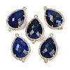 Dyed Natural Lapis Lazuli Faceted Teardrop Links G-B126-03G-08-1