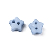 2-Hole Frosted Mini Resin Buttons BUTT-WH0020-28J-2