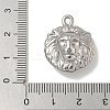 Anti-Tarnish 304 Stainless Steel Pendants STAS-Q334-36P-3