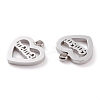 Non-Tarnish 304 Stainless Steel Charms STAS-Y002-03P-2