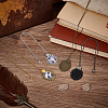 DIY Blank Oval Pendant Decorations Making Kits HJEW-AB00677-2