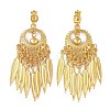 Bohemia Zinc Alloy Clip-on Earrings EJEW-C089-01J-G-1