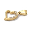 Ion Plating(IP) 304 Stainless Steel Micro Pave Cubic Zirconia Pendants STAS-Z107-04G-04-2