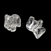 Natural Quartz Crystal Carved Half Hole Beads G-K367-02A-2