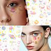 36Pcs 2 Style PVC Waterproof Self-Adhesive Picture Stickers STIC-SP0001-09C-3