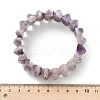 Bicone Natural Amethyst Beads Stretch Bracelets for Women Men BJEW-C097-05A-6