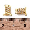 Rack Plating Brass Micro Pave Cubic Zirconia Beads KK-Z071-38G-3
