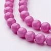 Natural Mashan Jade Round Beads Strands X-G-D263-8mm-XS30-2
