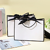 Paper Gift Handle Bags with Silk Ribbon ABAG-WH0044-56-5