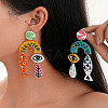Acrylic Dangle Stud Earrings FS-WGB75AC-01-2