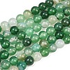 Natural Striped Agate/Banded Agate Bead Strands G-G962-6mm-02-2