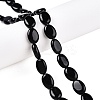 Natural Black Stone Beads Strands G-M206-47-1