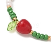 Glass Seed Beads & Lampwork Beads Braided Bead Bracelets for Women BJEW-MZ00212-02-3