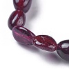 Natural Garnet Bead Stretch Bracelets BJEW-K213-45-3