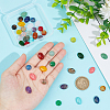 40Pcs 20 Styles Mixed Gemstone Cabochons G-HY0001-54-3