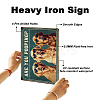 Vintage Metal Tin Sign AJEW-WH0436-040-3