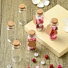 100Pcs 2 Styles Glass Cork Bead Containers CON-YW0001-61-5