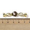 Natural Ocean Agate with Brass Fold Over Clasps G-G141-02G-13-3