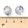Luminous Handmade Enamel Gold Sand Glass Beads Strands LAMP-U004-08G-5