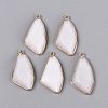 Natural White Jade Faceted Pendants G-Q606-51G-1