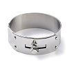 Non-Tarnish Donut 304 Stainless Steel Bangles BJEW-G700-07B-P-2
