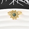 304 Stainless Steel Cuff Rings for Women RJEW-U062-02C-02G-1