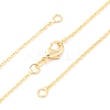 Brass Cable Chain Necklace Making X-NJEW-D302-78G-1