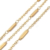 Ion Plating(IP) 304 Stainless Steel Rectangle Link Chains STAS-B041-09G-1