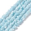 Natural White Jade Chip Beads Strands G-G905-02-1