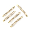 SHEGRACE Brass Pave Clear Cubic Zirconia Connector Charms XGRQ3P401-642G-1