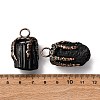 Natural Black Tourmaline Nuggets Pendants G-B150-04R-3