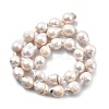 Natural Nucleated Pearl Beads Strands PEAR-B004-15B-02B-4
